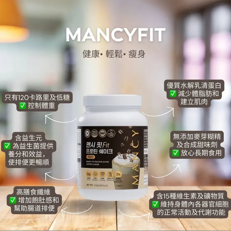 韓國製造 MancyFit 瘦身代餐 | 15天減磅 | 星級代 【8/2 截單，預計 :8月中至8月尾發貨】